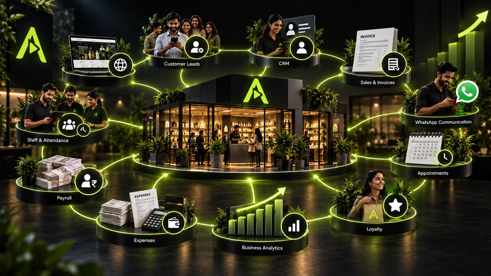 AndroidApp.in Connected Small Business Growth Platform Ecosystem Architecture